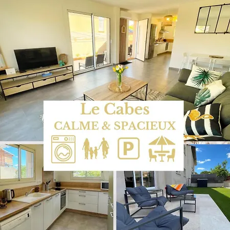 Le Cabes - 2 Chambres - Climatisation - Bbq -Terrasse - Wifi - Bureau - Sudsejourconciergerie Cabestany Exterior photo
