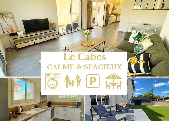 Le Cabes - 2 Chambres - Climatisation - Bbq -Terrasse - Wifi - Bureau - Sudsejourconciergerie